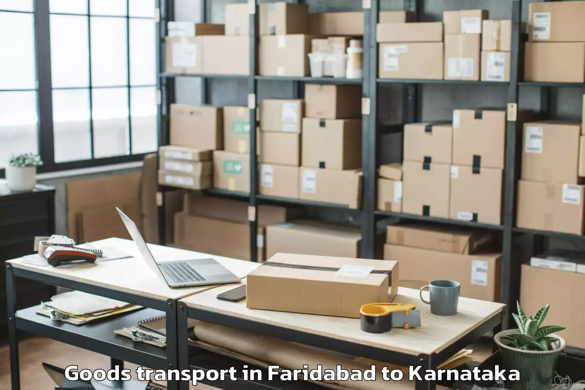 Trusted Faridabad to Davangere Goods Transport